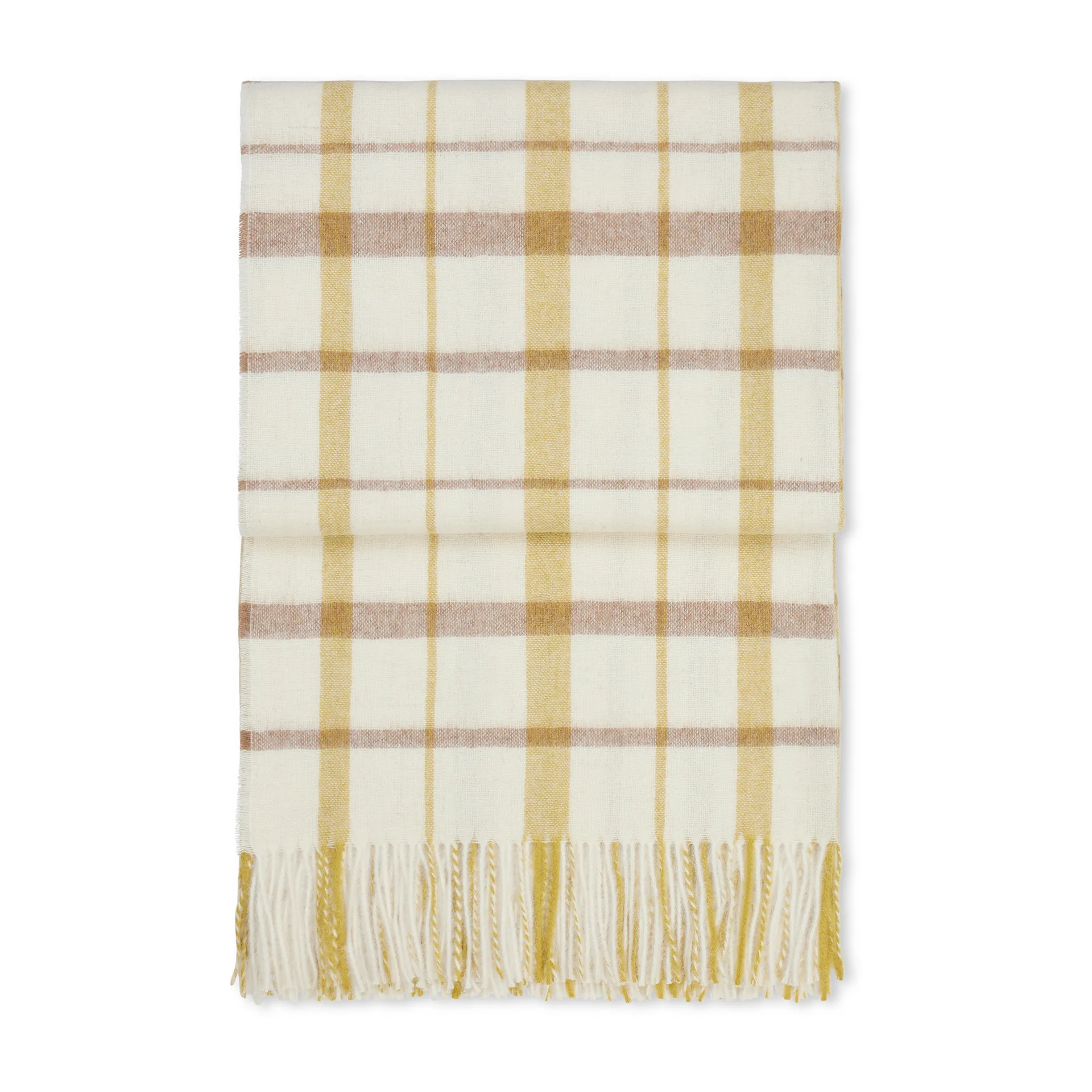 Plaid in tweed 130x200 cm, Giallo chiaro Elvang Denmark