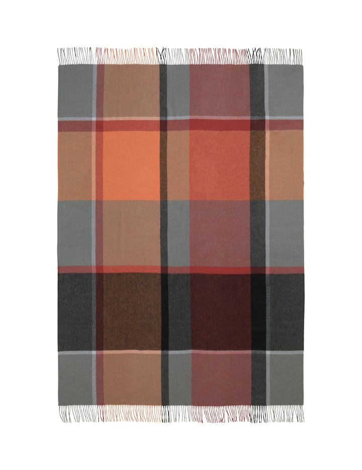 Plaid Manhattan - terracotta-red magma - Elvang Denmark