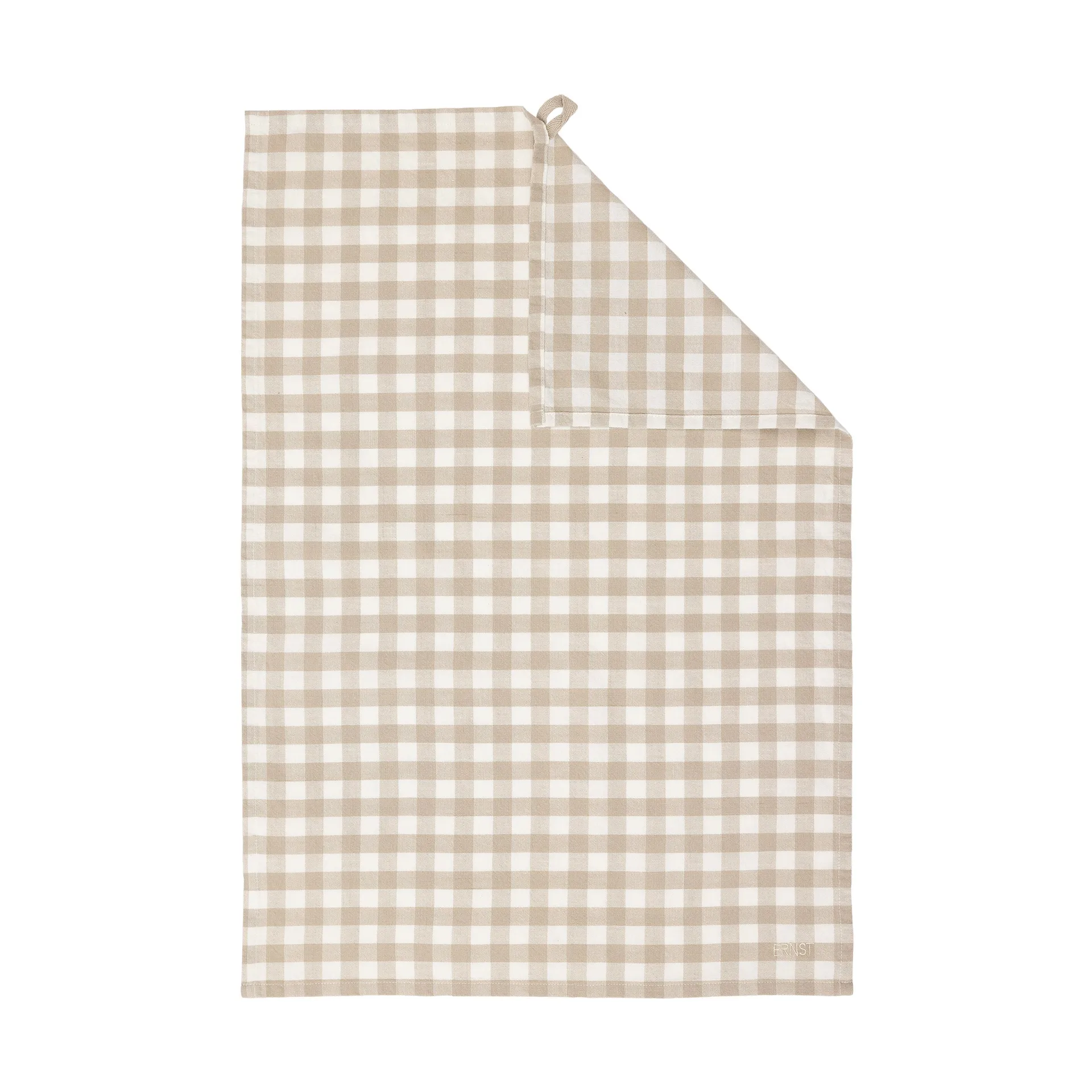 Asciugamano da cucina a quadri Ernst 47x70 cm, Beige-bianco ERNST