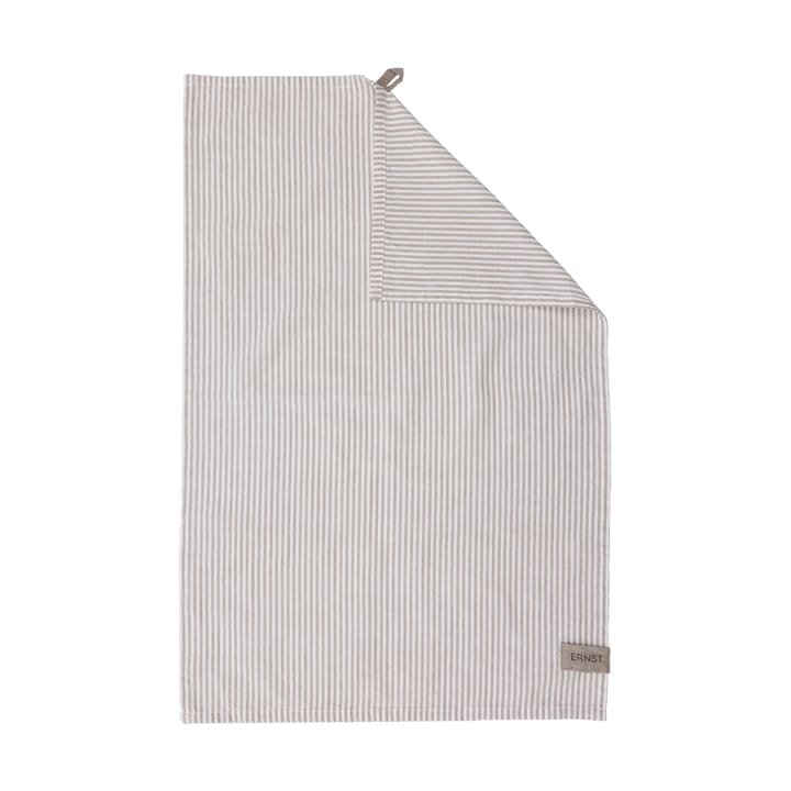Asciugamano da cucina a righe sottili Ernst 47x70 cm - Beige-bianco a righe - ERNST
