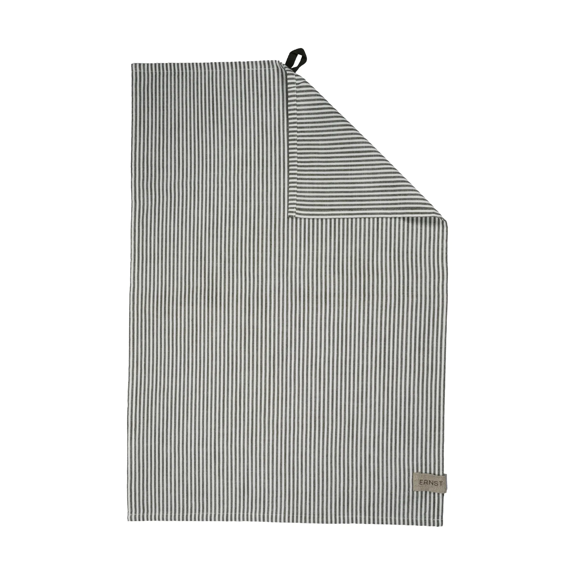 Asciugamano da cucina a righe sottili Ernst 47x70 cm, Salvia, bianco ERNST