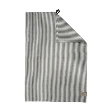 Asciugamano da cucina a righe sottili Ernst 47x70 cm - Salvia, bianco - ERNST