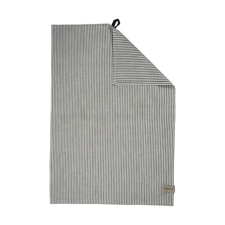 Asciugamano da cucina a righe sottili Ernst 47x70 cm - Salvia, bianco - ERNST