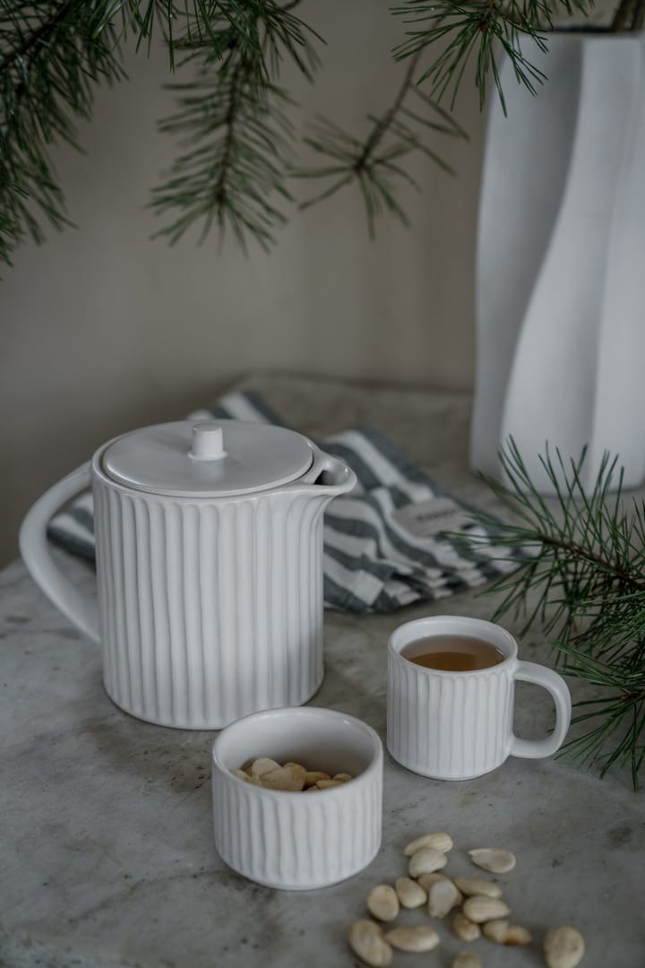 Brocca per glögg Ernst con scaldino, Bianco naturale ERNST
