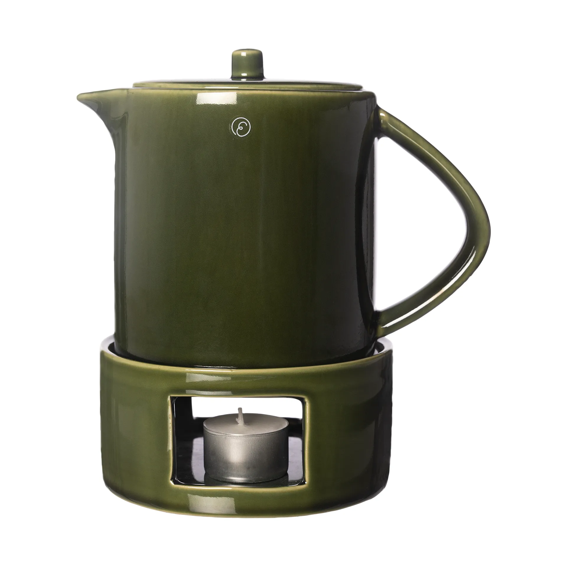 Brocca per glögg Ernst con scaldino, Verde ERNST
