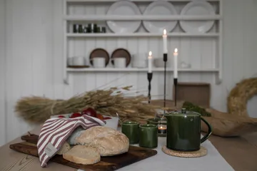 Brocca per glögg Ernst con scaldino - Verde - ERNST