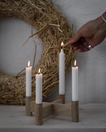 Candelabro dell'Avvento Ernst Ø22x8 cm - Naturale - ERNST