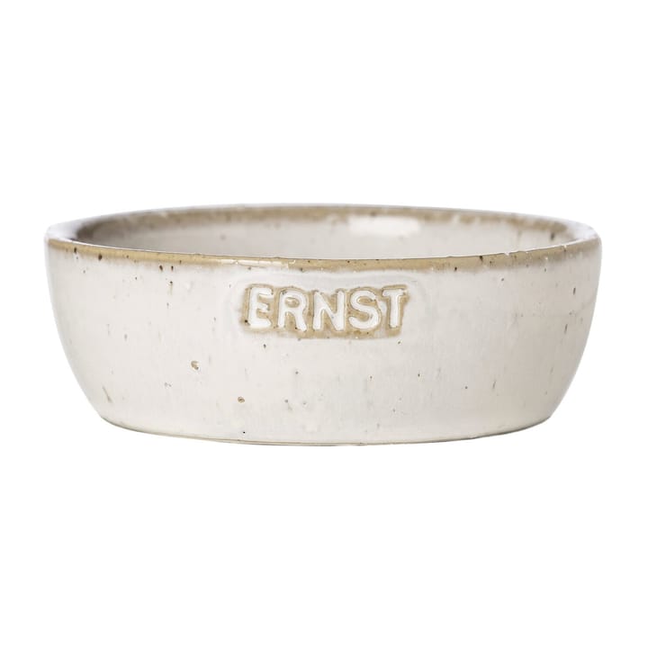 Ciotola Ernst, bianco naturale - Ø 9 cm, con logo - ERNST
