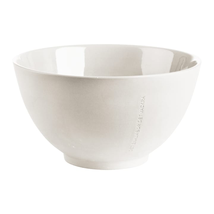 Ciotola Ernst con testo Ø 22 cm, Bianco ERNST