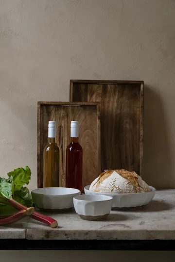 Ciotola in gres Ernst - Bianco-naturale, Ø20 cm - ERNST