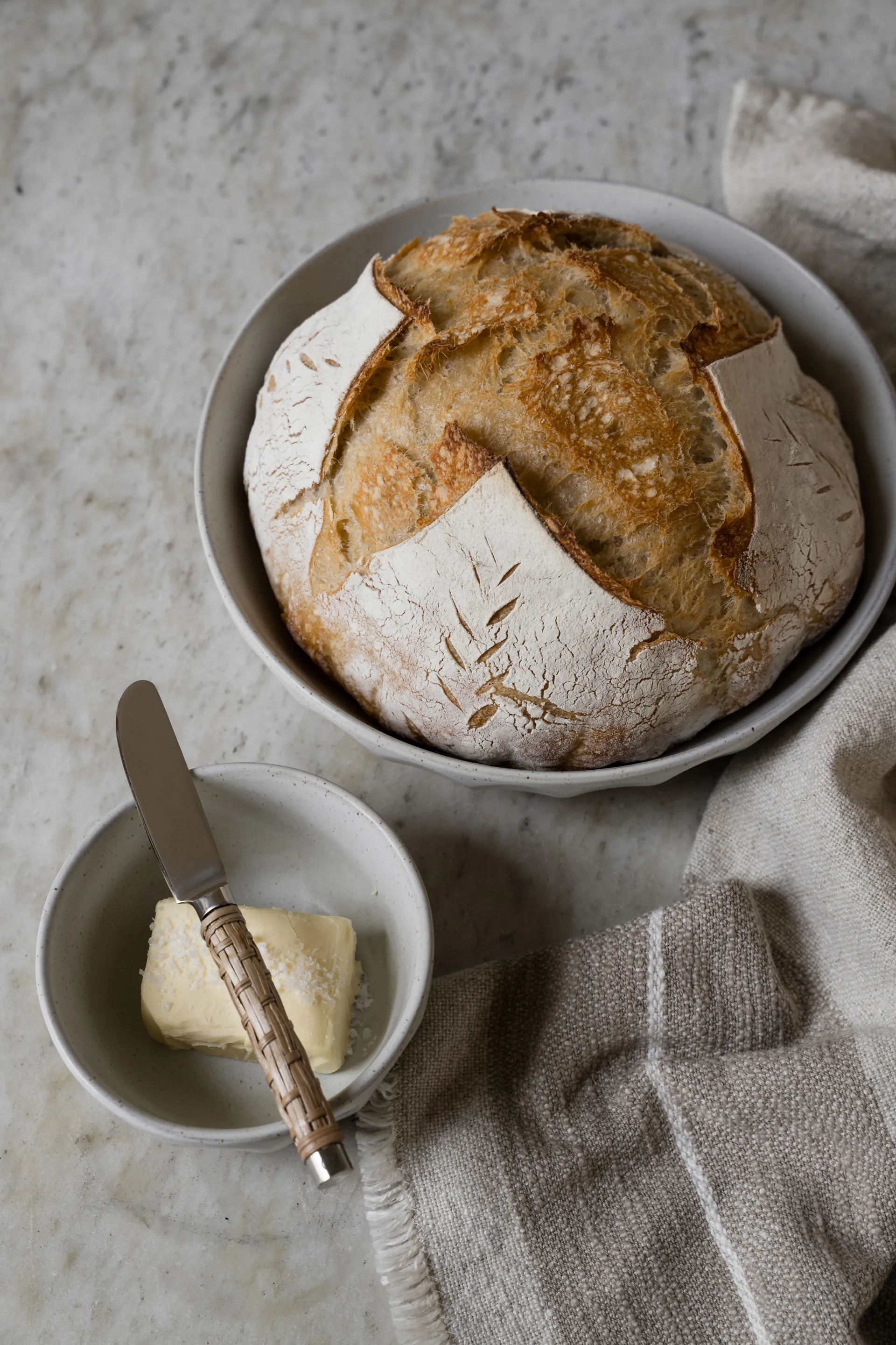 Coltello da burro con manico intrecciato Ernst, Alghe marine, 17 cm ERNST