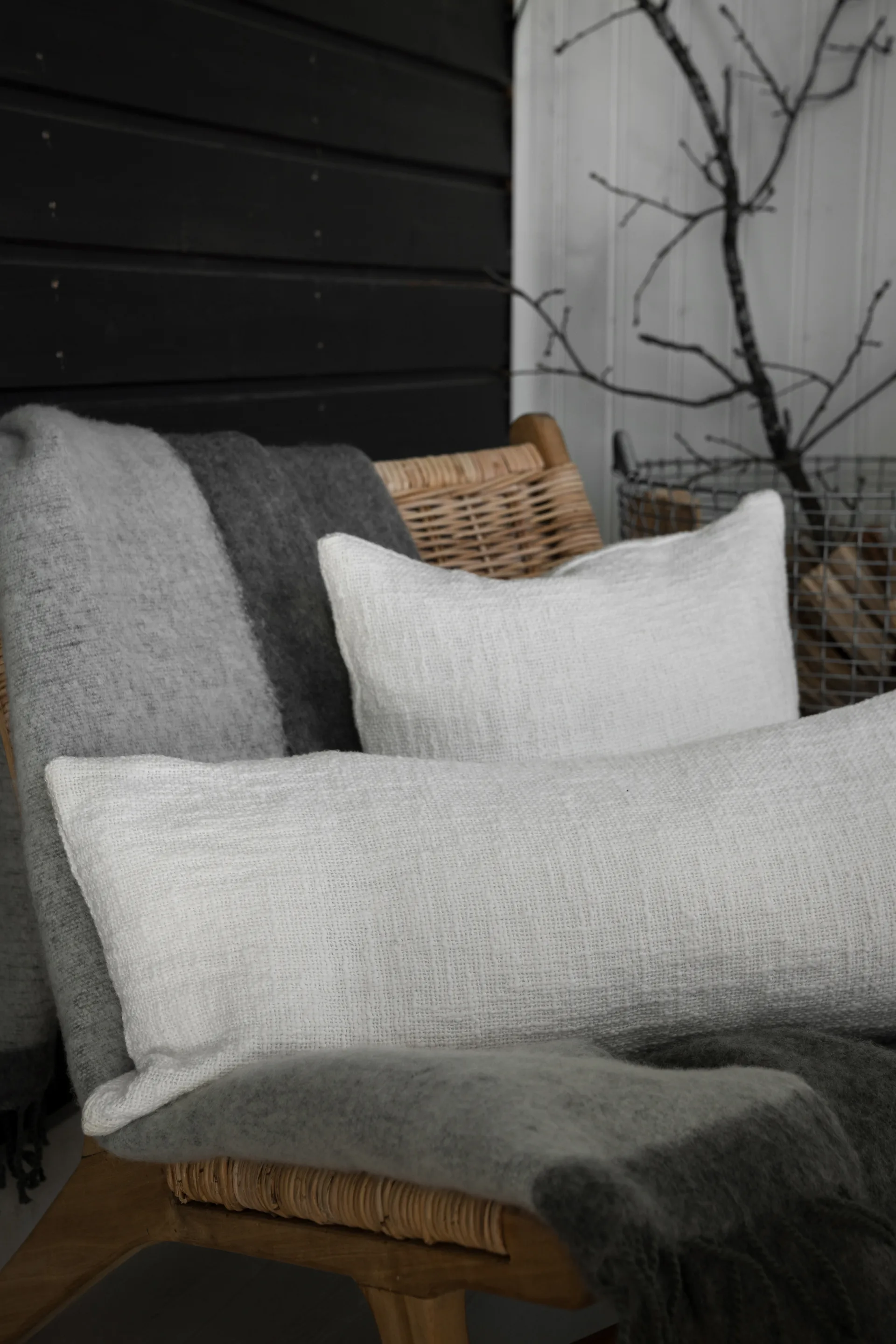 Copricuscino Ernst , Bianco, 50x50 cm ERNST