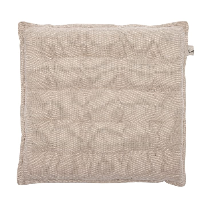 Cuscino per sedia in chambray beige, 45x45 cm