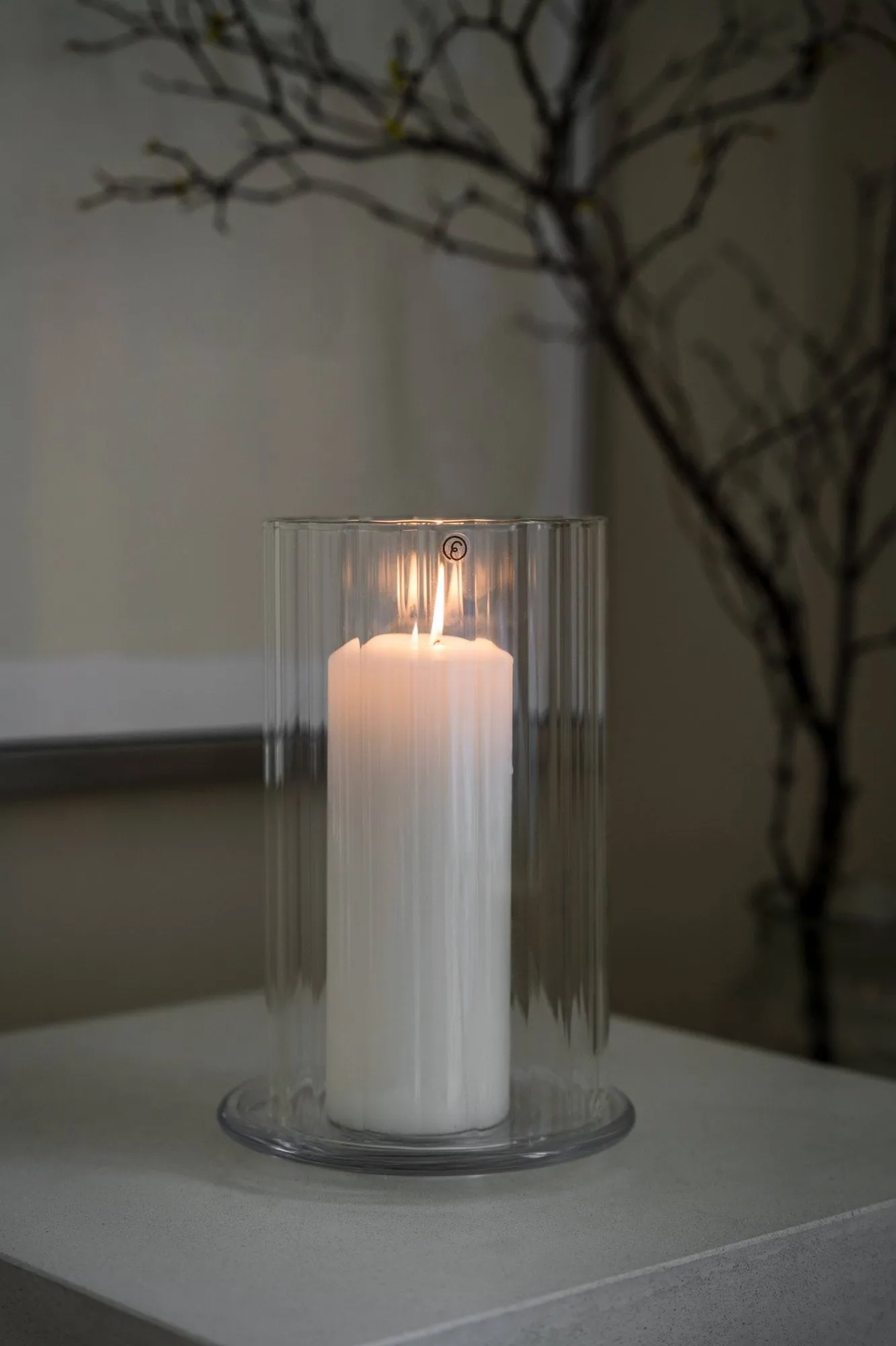 Ernst portacandela per candele a colonna, Bicchiere, Ø15x21 cm ERNST