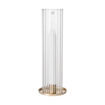Ernst portacandela per candele a stelo - Ottone-vetro, Ø9x27,5 cm - ERNST