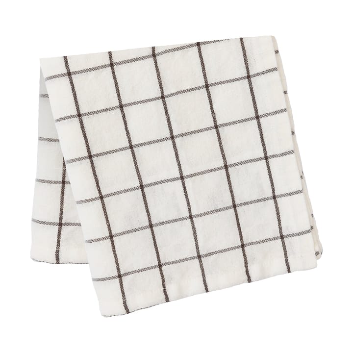 Ernst tovaglia a quadri grandi 145x240 cm, Bianco-marrone ERNST