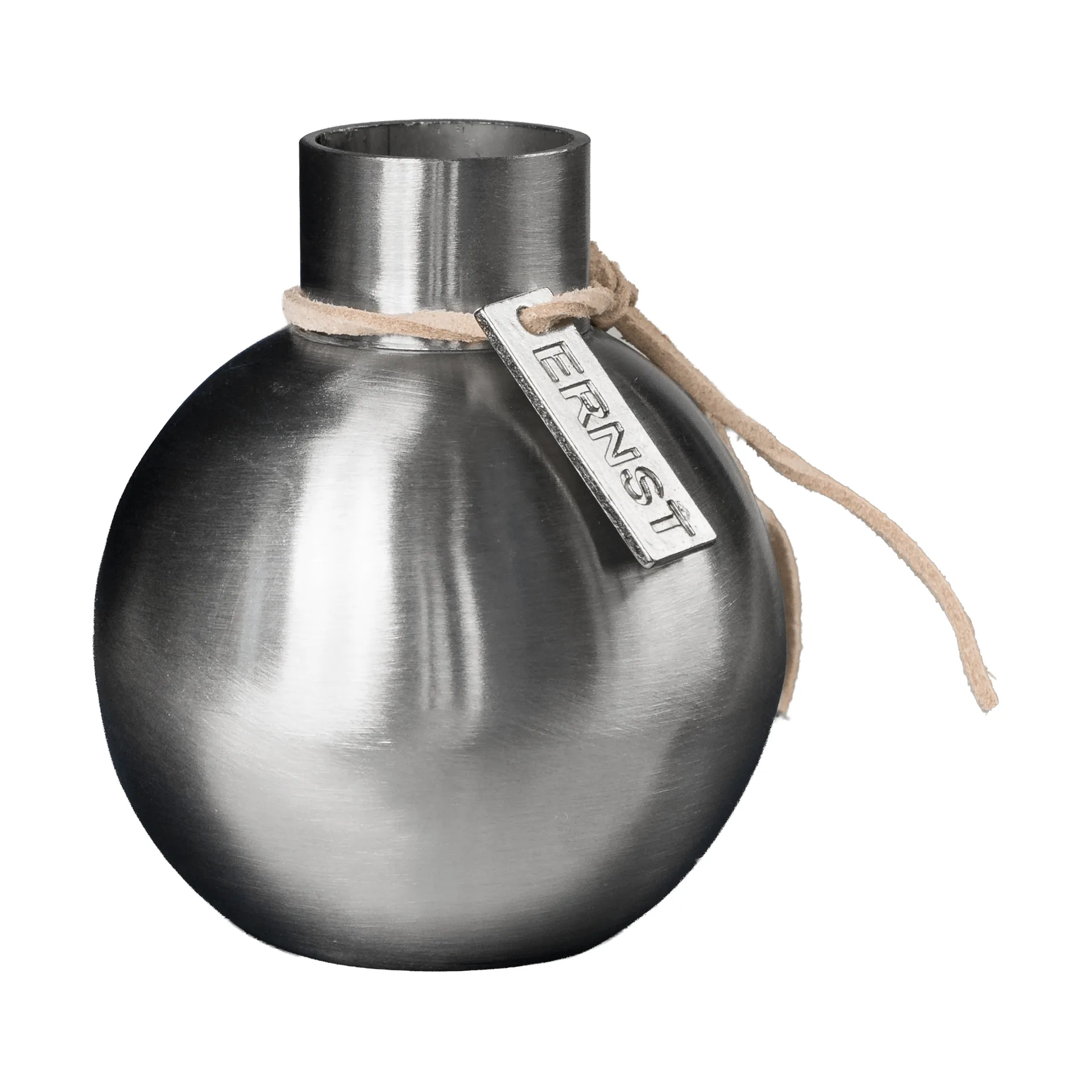 Ernst vaso in acciaio spazzolato, Ø5,5x7 cm ERNST