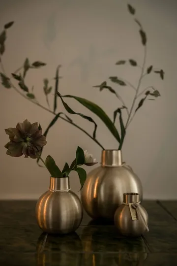 Ernst vaso in ottone - Ø11x13 cm - ERNST