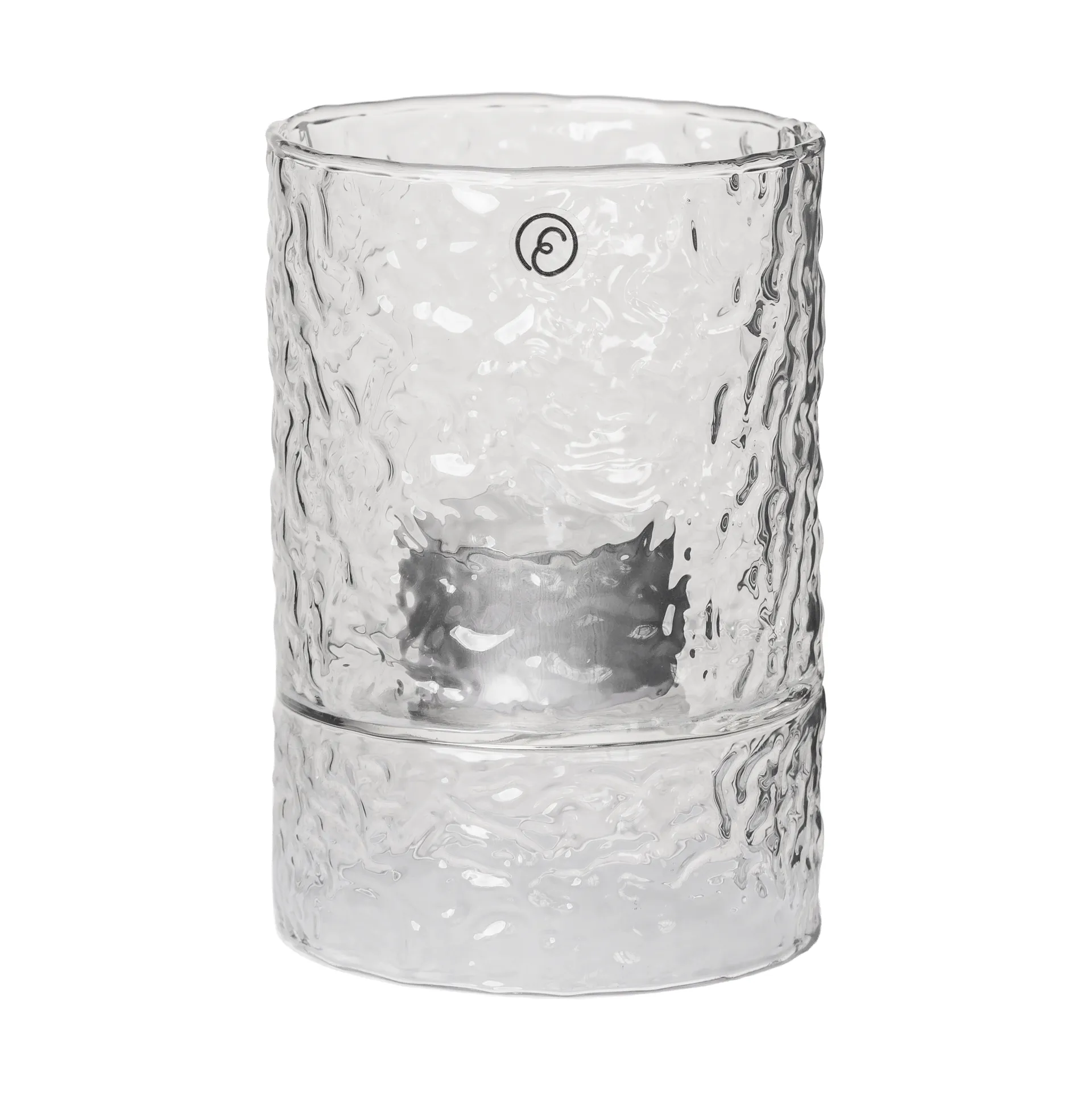 Ernst vaso/portacandela con texture, Ø7,5x11 cm ERNST