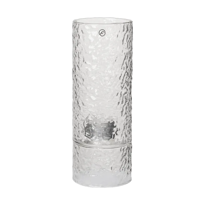 Ernst vaso/portacandela con texture - D7,5x20 cm - ERNST