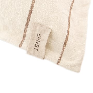 Federa Ernst a righe 50x50 cm - Naturale-talpa - ERNST