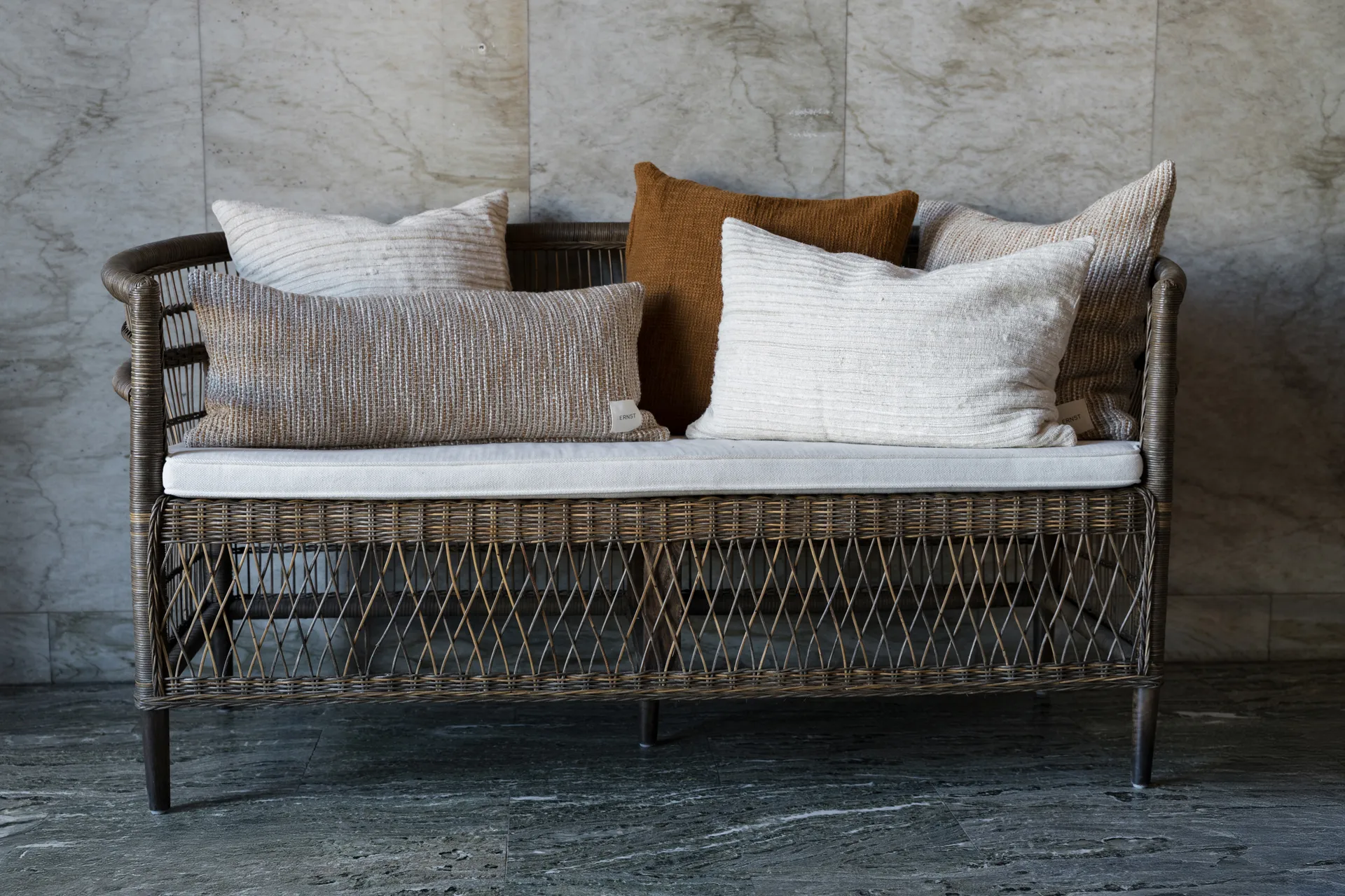 Federa per cuscino Ernst con struttura, Natura, 50x50 cm ERNST