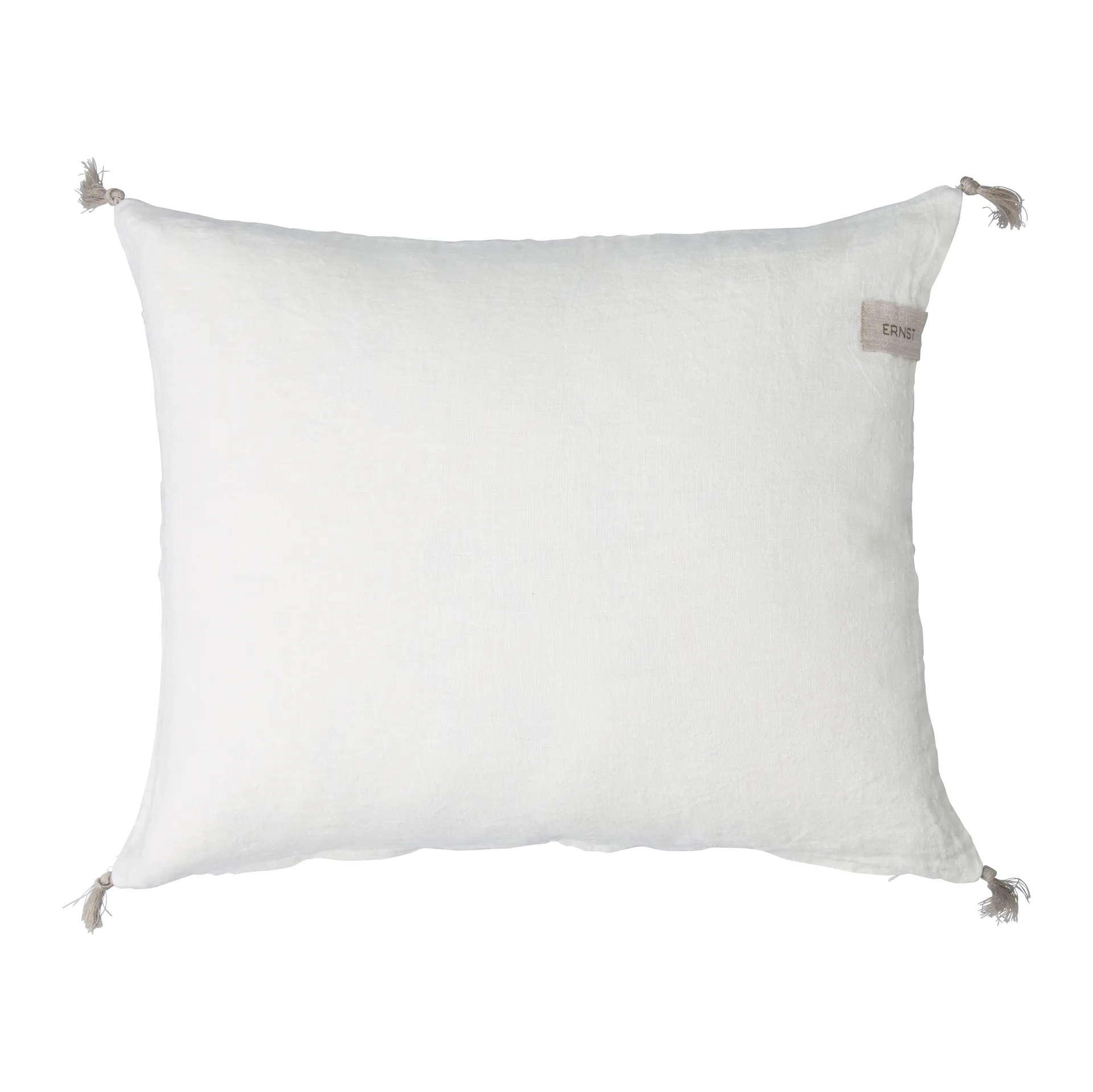 Fodera per cuscino Ernst con nappe 50x60 cm, bianco ERNST
