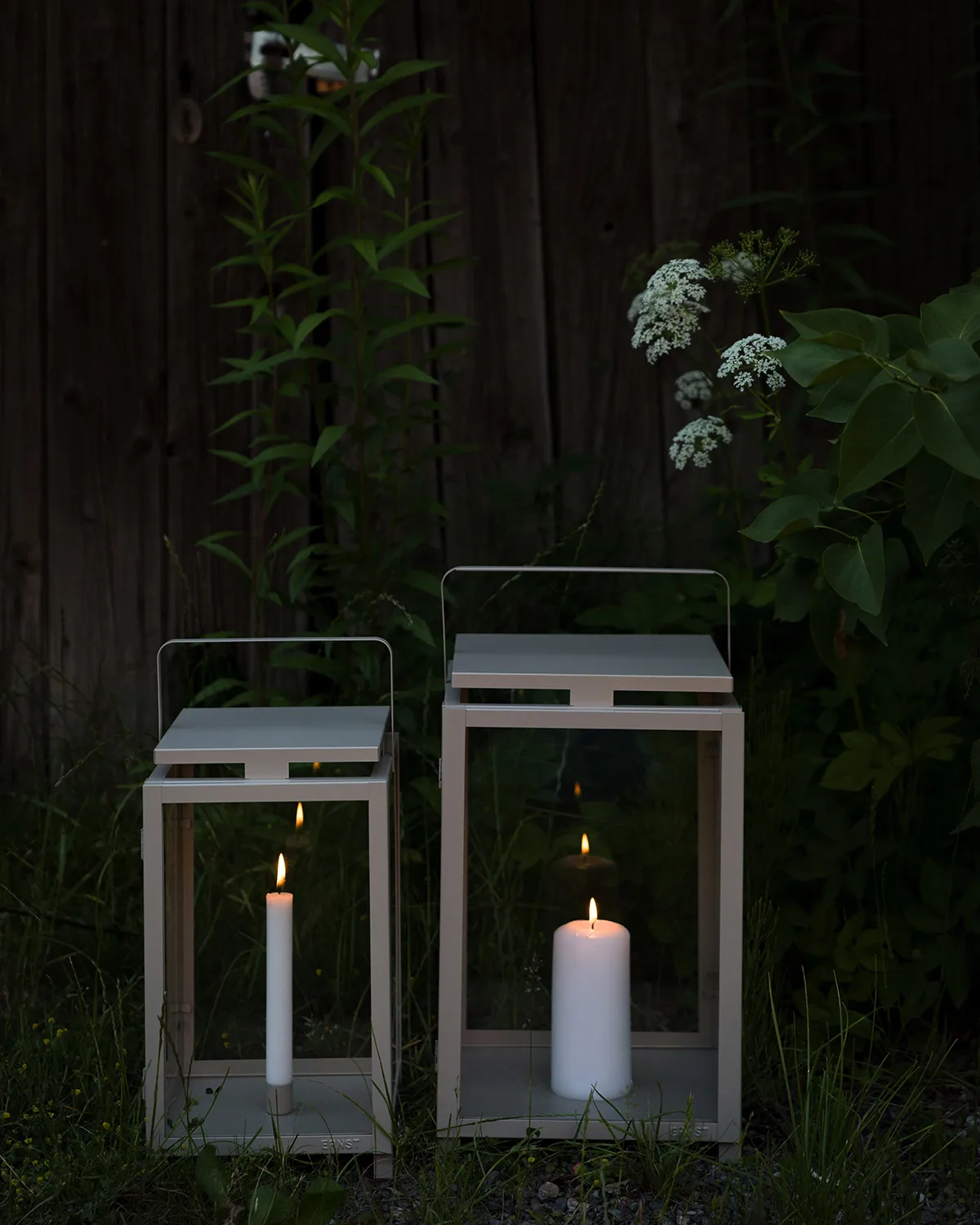 Lanterne Ernst per candele a corona 16x43 cm, Beige ERNST