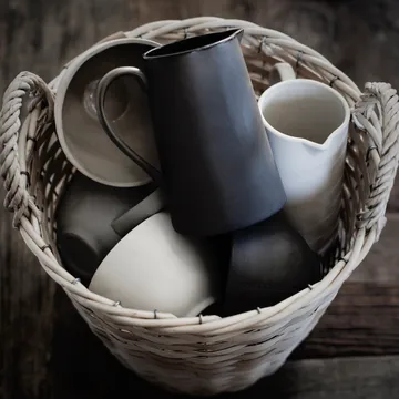 Lattiera con testo Enkla - Bianco - ERNST
