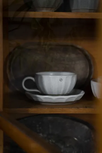 Piattino in gres Ernst - Bianco-naturale, Ø17x3 cm - ERNST