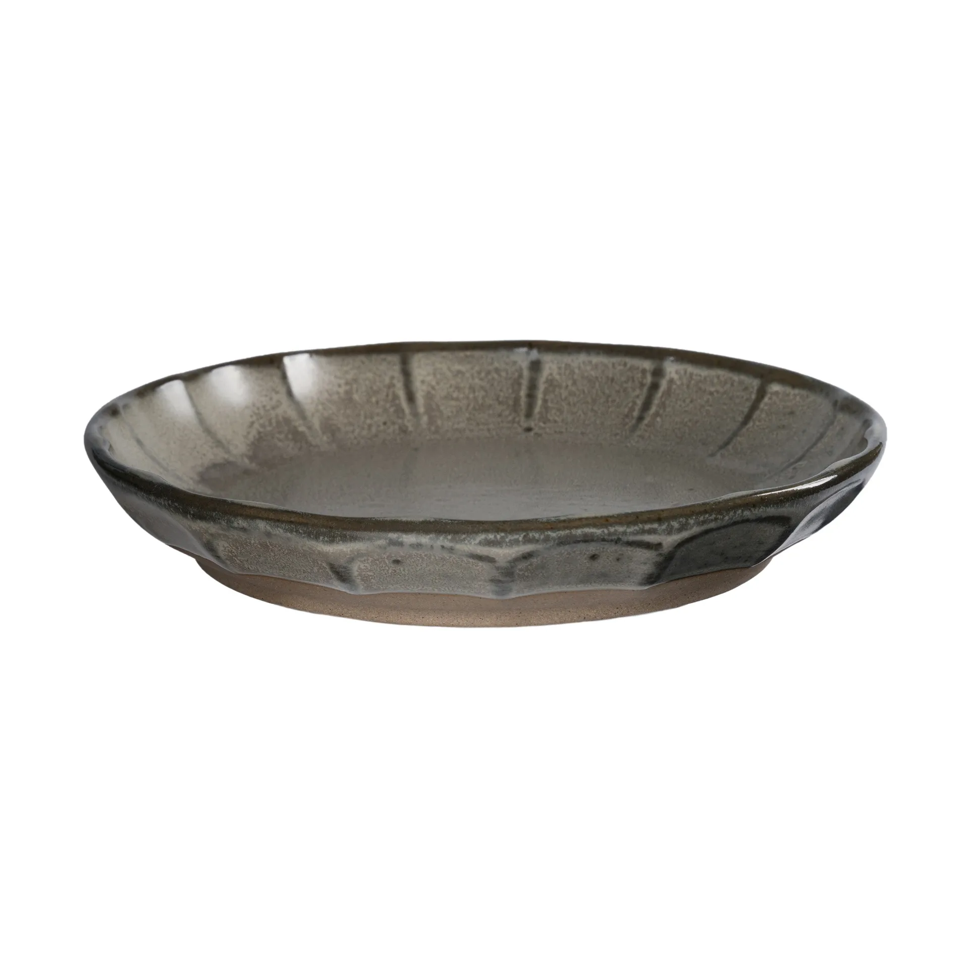 Piattino in gres Ernst, Grigio-naturale, Ø17x3 cm ERNST