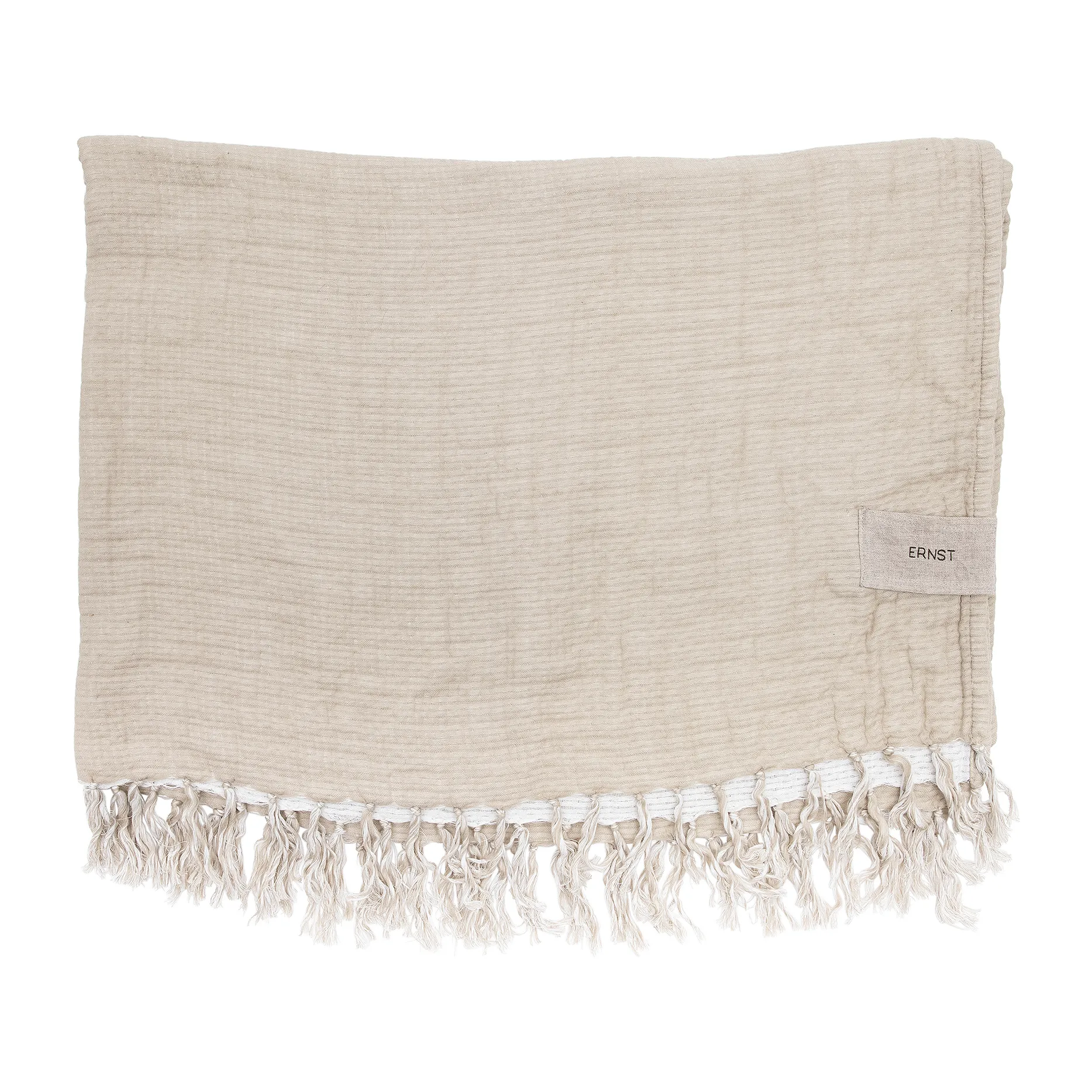 Plaid in cotone Ernst 130x170 cm, Beige ERNST