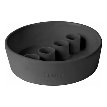 Portacandele dell'Avvento ERNST in gres - grigio scuro - ERNST