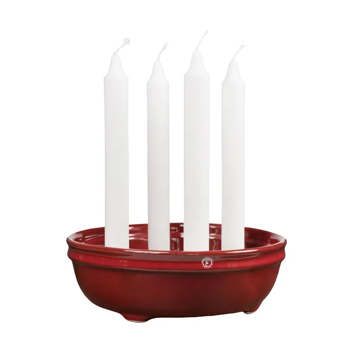 Portacandele Ernst a 4 luci - Rosso - ERNST