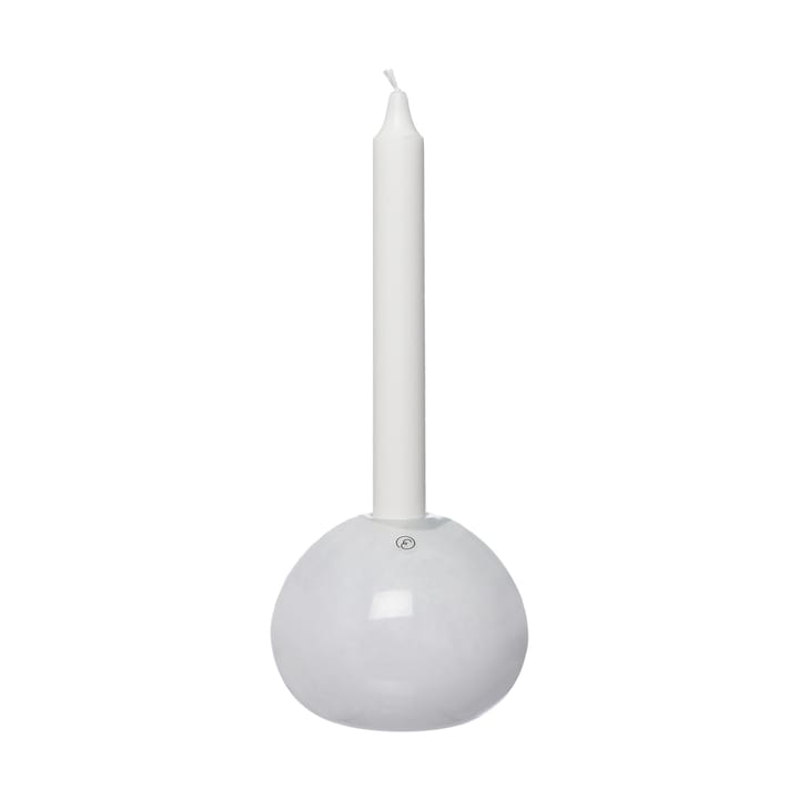 Portacandele in vetro Ernst Ø11 cm - Bianco - ERNST