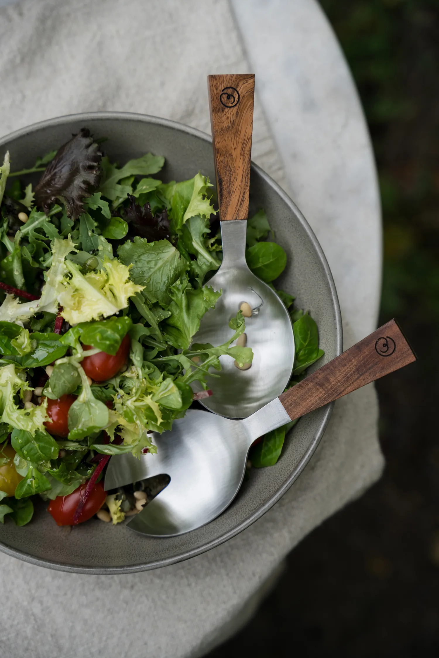 Posate da insalata Ernst, 2 pezzi, Acacia, 18 cm ERNST