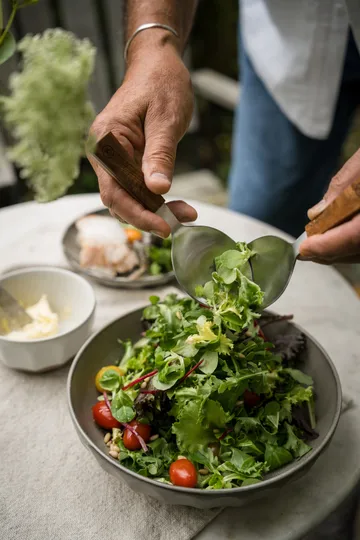 Posate da insalata Ernst, 2 pezzi - Acacia, 18 cm - ERNST