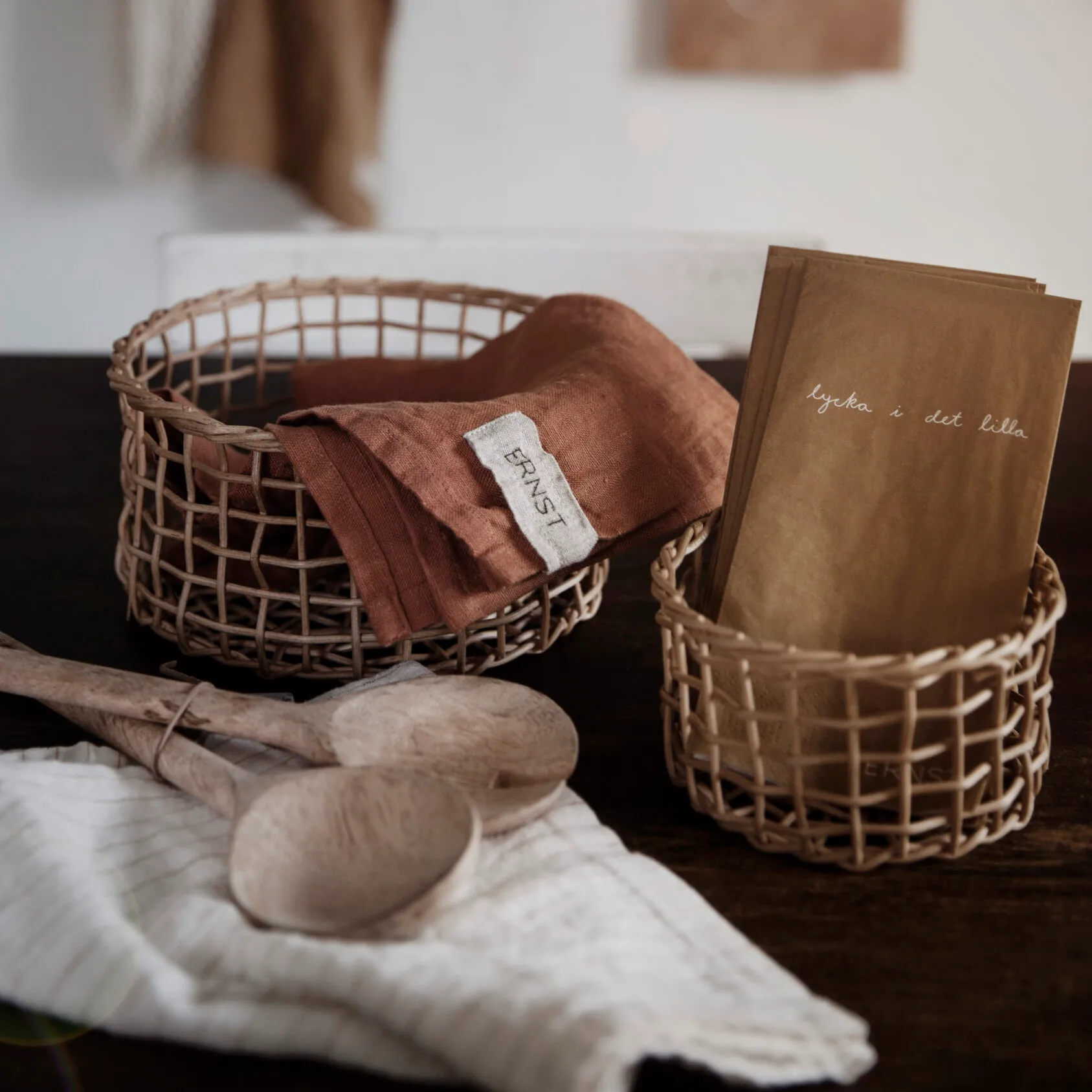 Posate per insalata Ernst in legno di mango, 2 pezzi ERNST