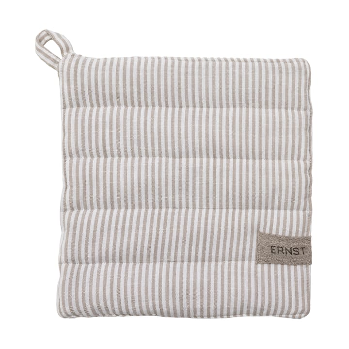 Presina a righe Ernst 23x25 cm - Beige-bianco a righe - ERNST