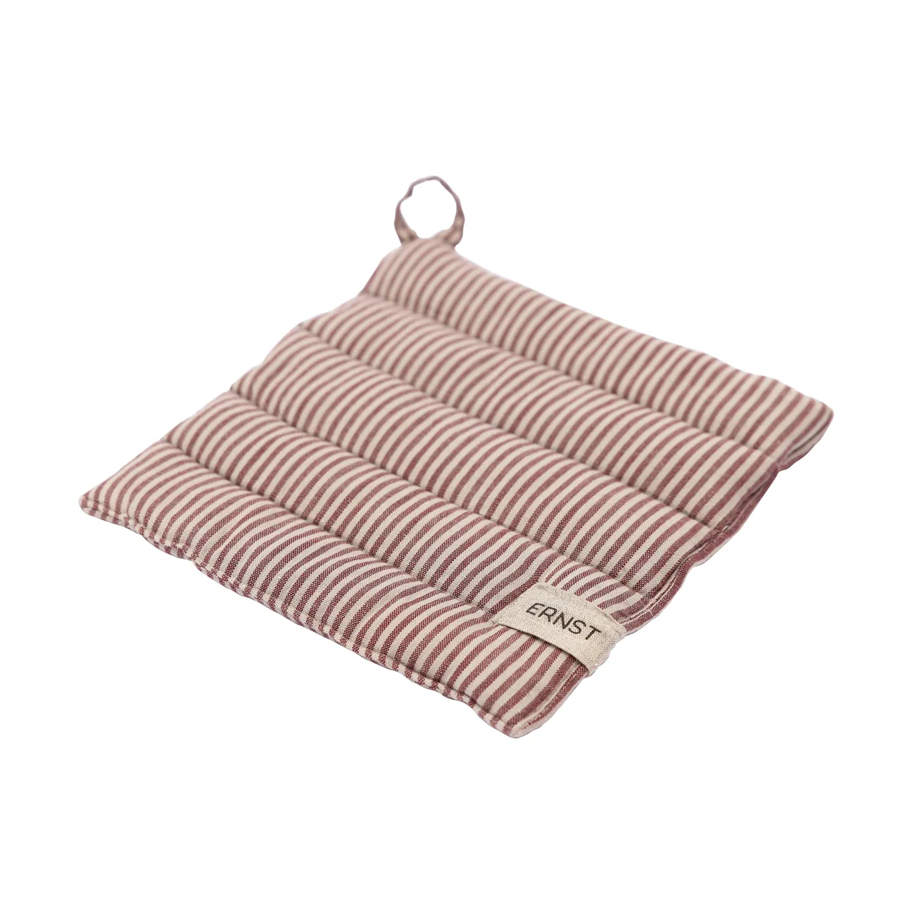 Presina a righe Ernst 23x25 cm, Rosso-beige ERNST