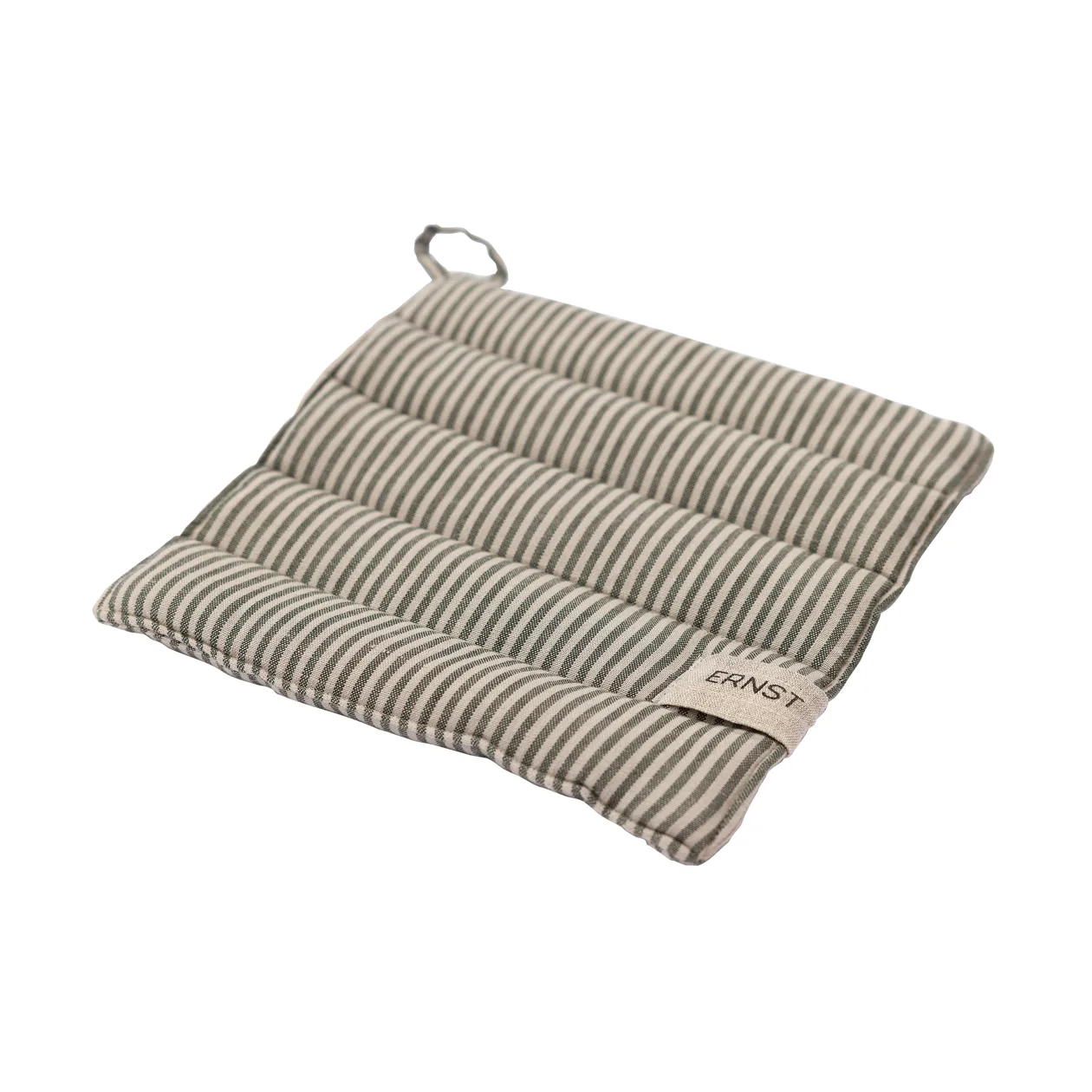 Presina a righe Ernst 23x25 cm, Verde-beige ERNST