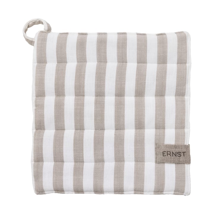Presina Ernst a righe larghe 23x25 cm - Beige-bianco a righe - ERNST