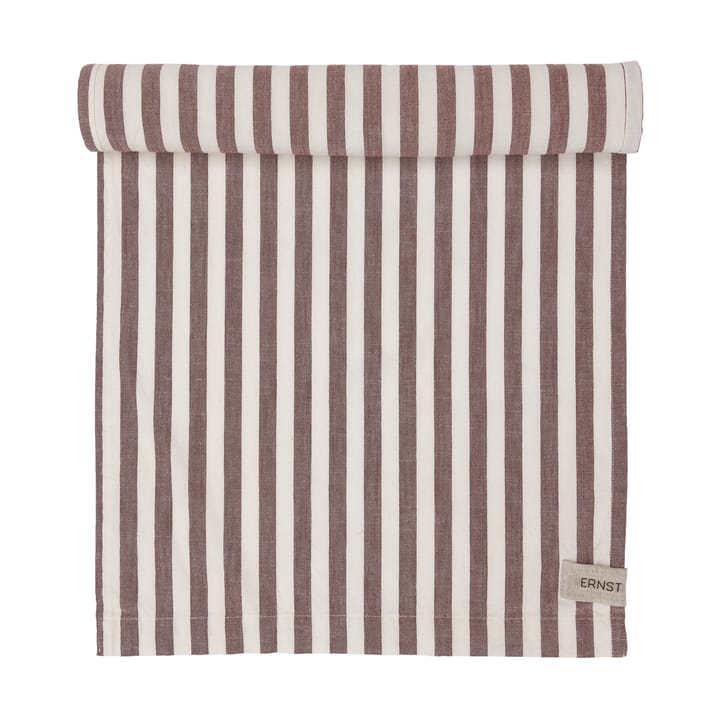 Runner Ernst a strisce larghe 45x250, Rosso-bianco ERNST