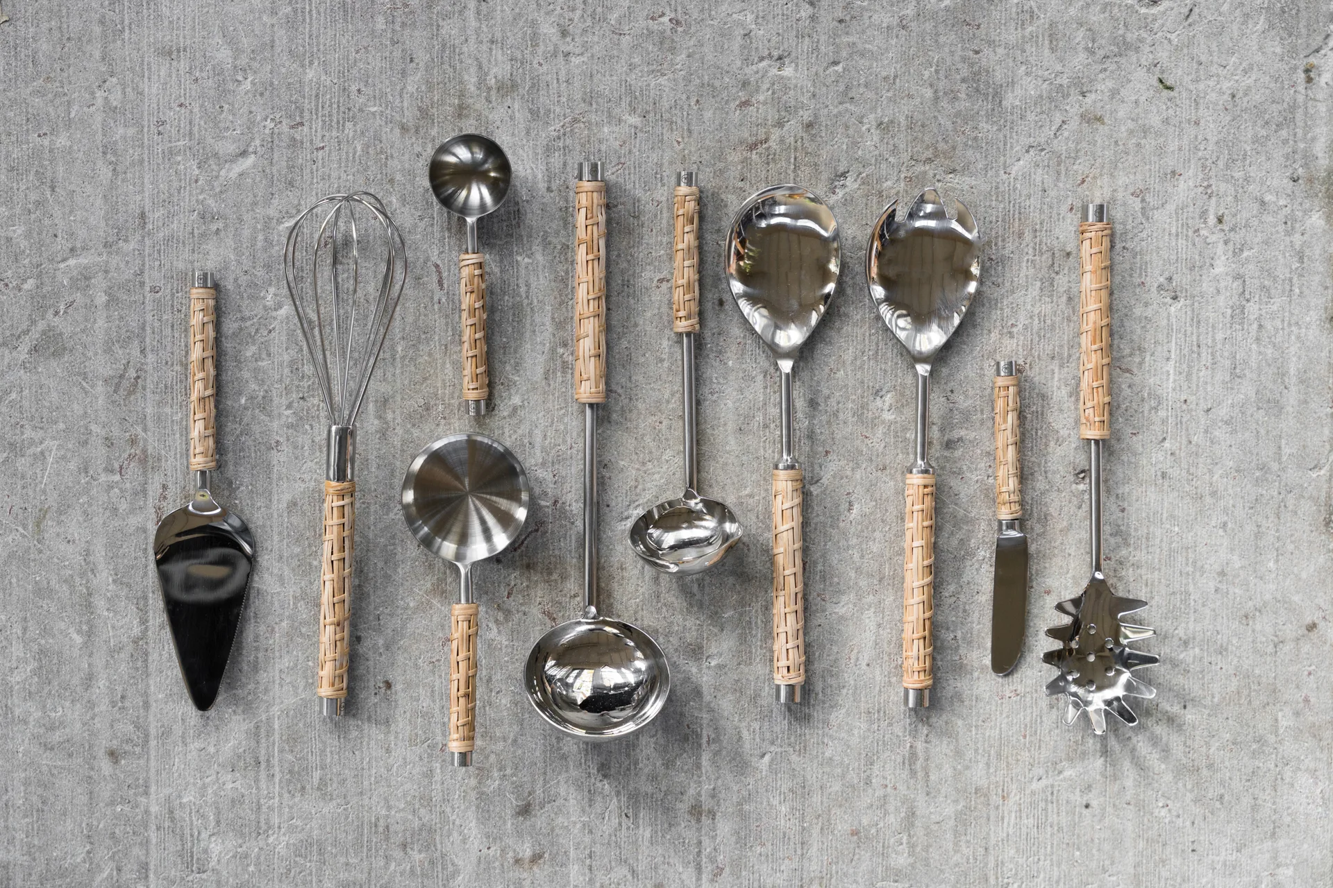 Spatola per torta Ernst con manico intrecciato, Alghe marine, 24,5 cm ERNST