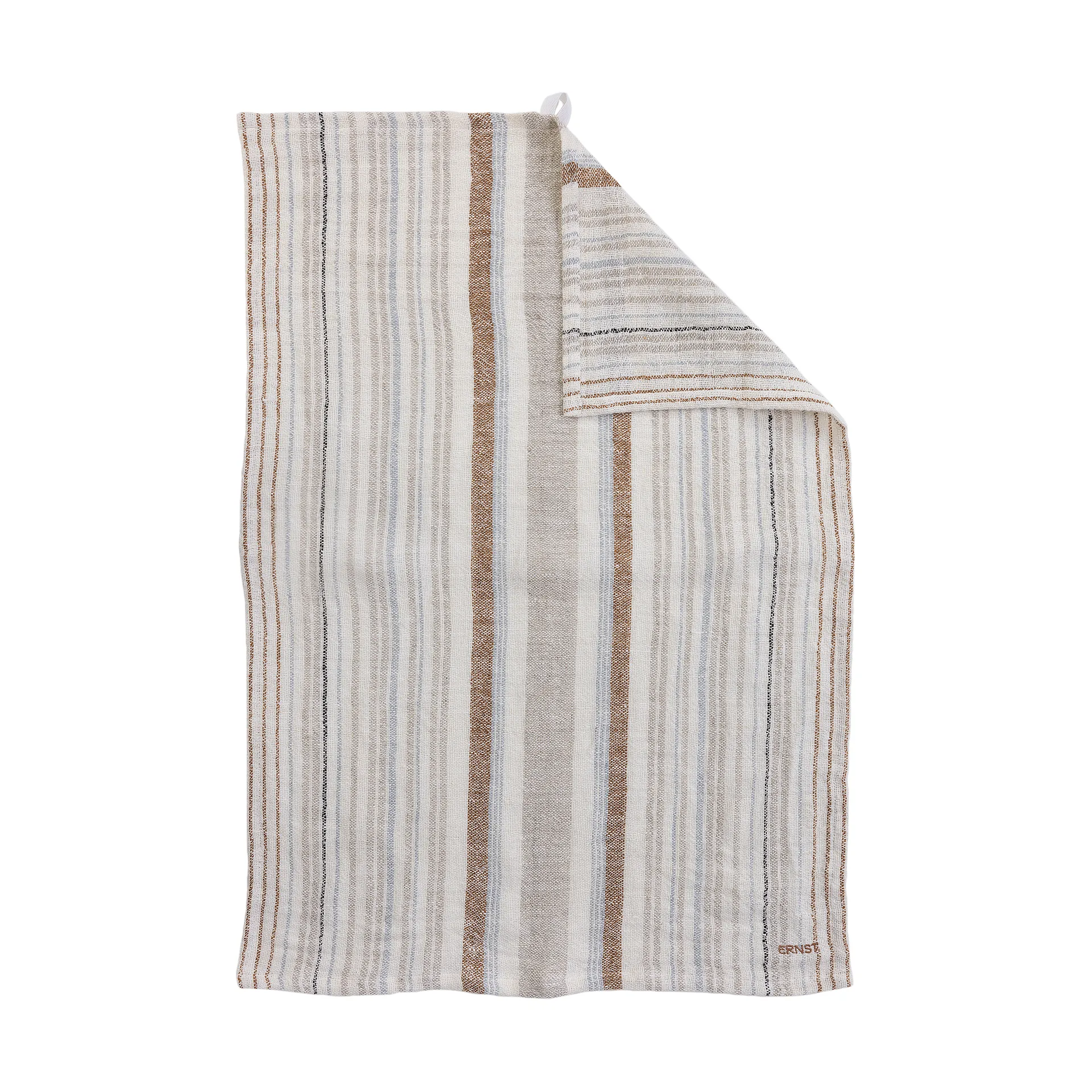 Strofinaccio da cucina Ernst misto lino 47x70 cm, Multirand azzurro chiaro ERNST