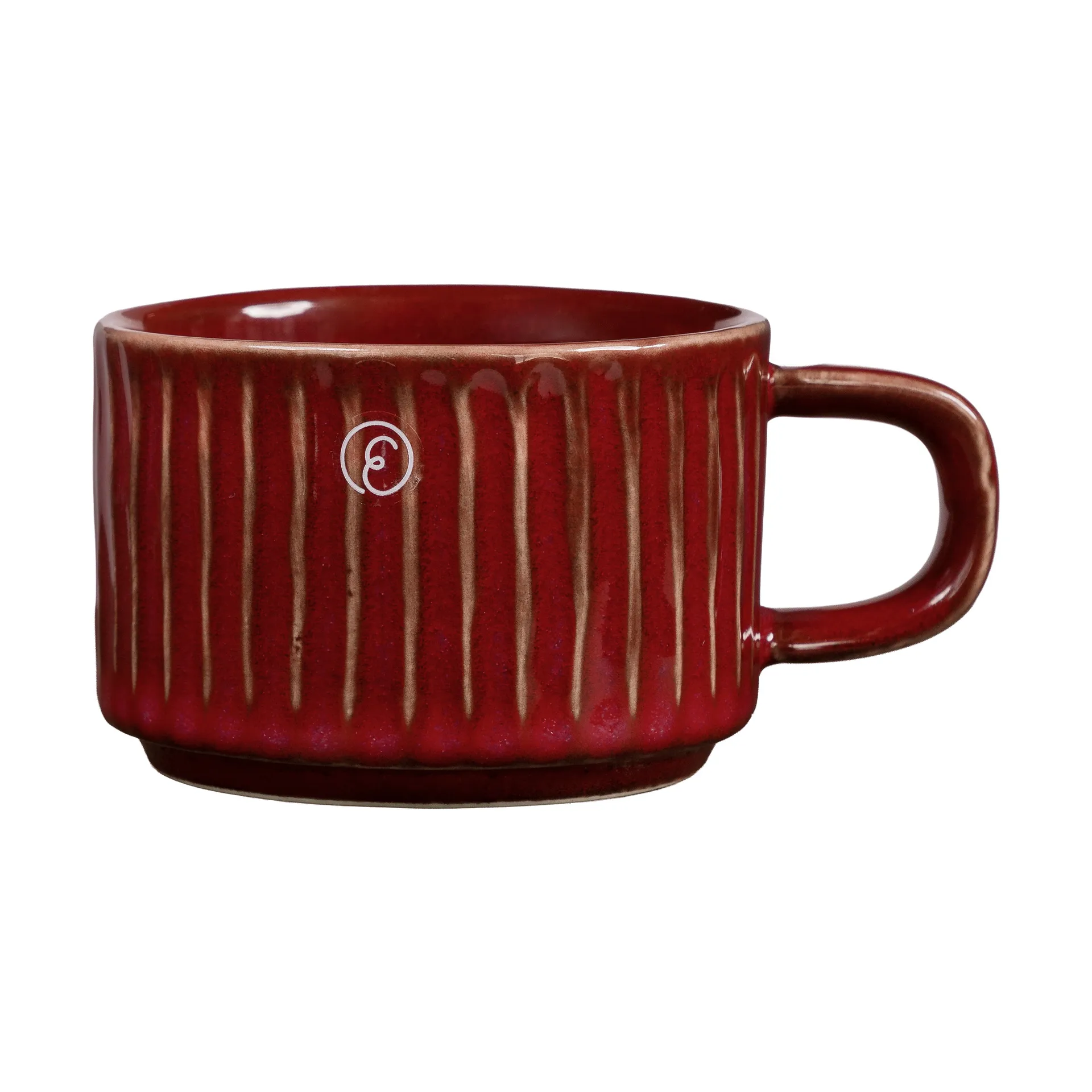 Tazza da vin brulé Ernst rigata piccola 10 cl, Rosso ERNST