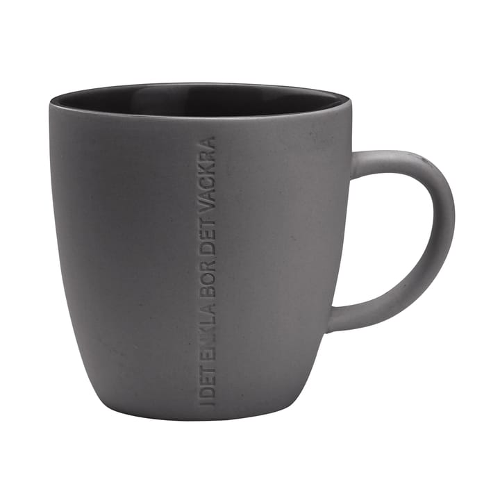 Tazza Ernst con citazione - grigio scuro - ERNST