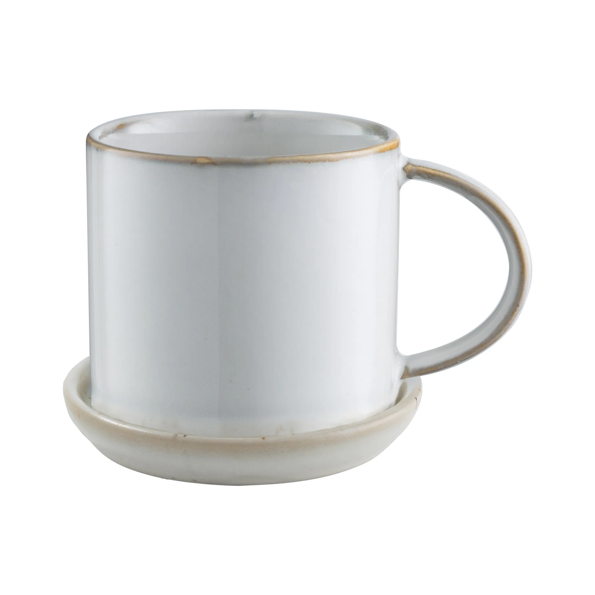 Tazzina con piattino 7 cm, Bianco ERNST