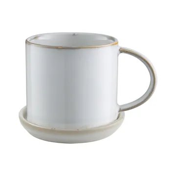 Tazzina con piattino 7 cm - Bianco - ERNST