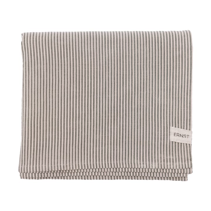Tovaglia a strisce sottili Ernst 145x300 cm - Verde-beige - ERNST